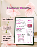 Budget Your Set| Digital Nail Form for Nail Techs| JPG