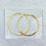 Diamond Girl Hoops (Gold)